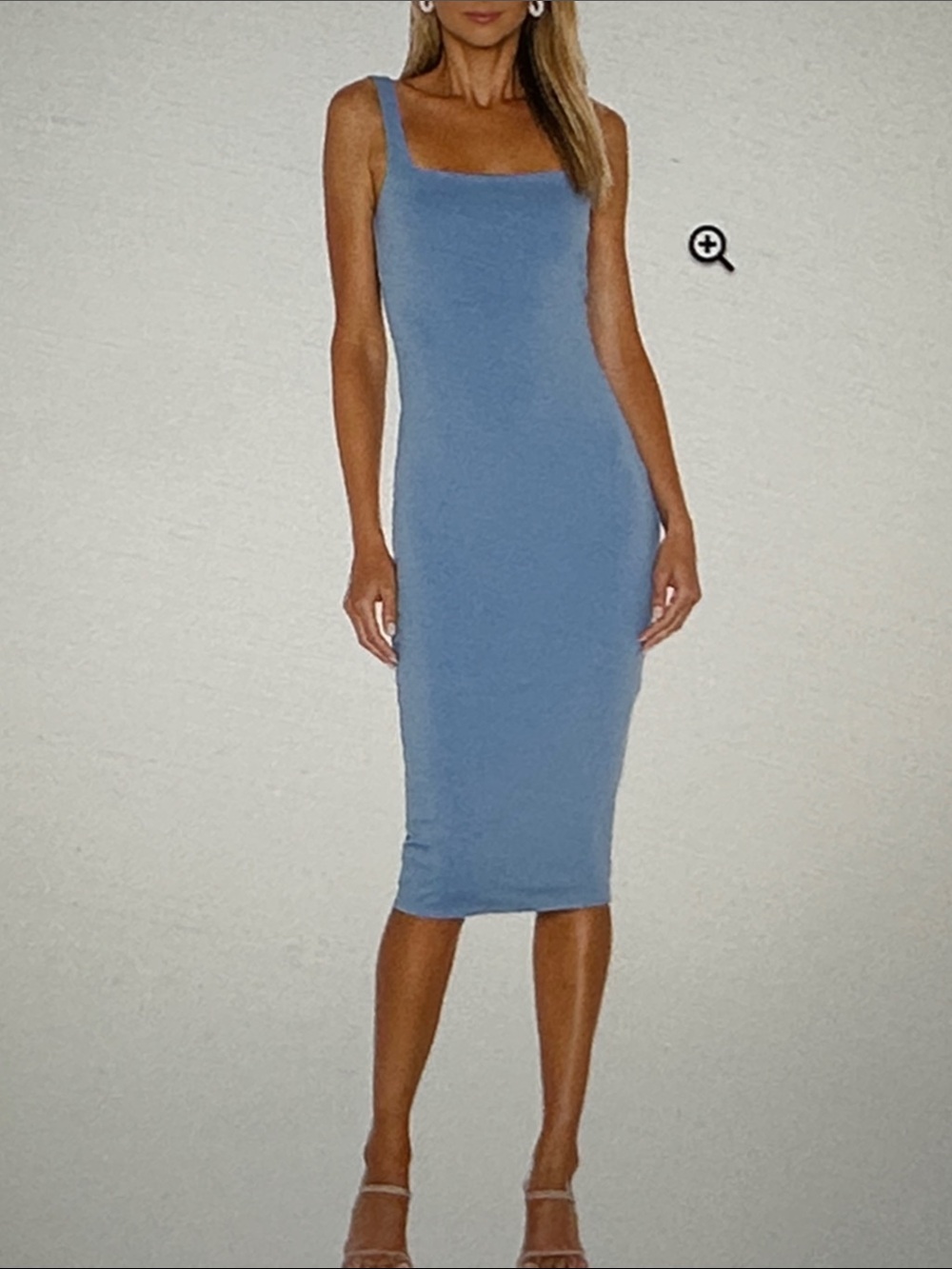 Lovers + Friends donatella midi dress canary blue